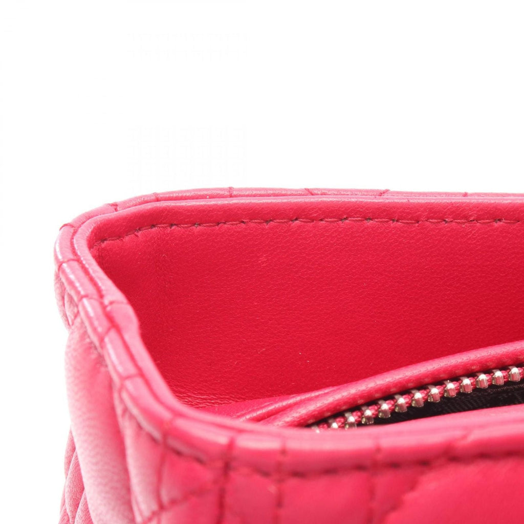Dior Handbag Lady Dior Large 2-Way Magenta Leather Lady Dior Cannage Tote