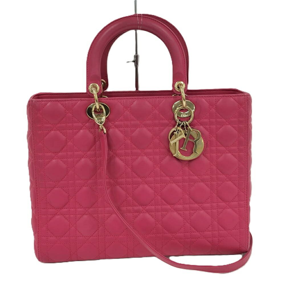 Dior Lady Dior Large Cannage 2-Way Handbag