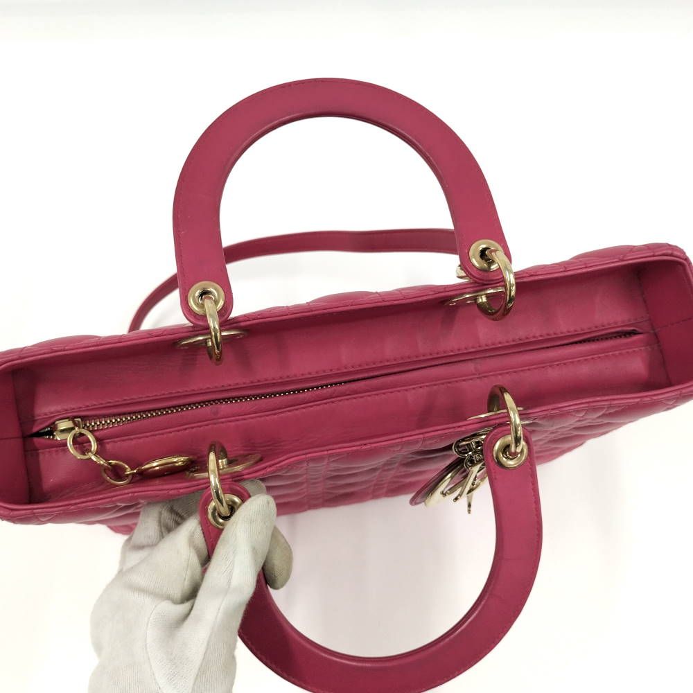 Dior Lady Dior Large Cannage 2-Way Handbag