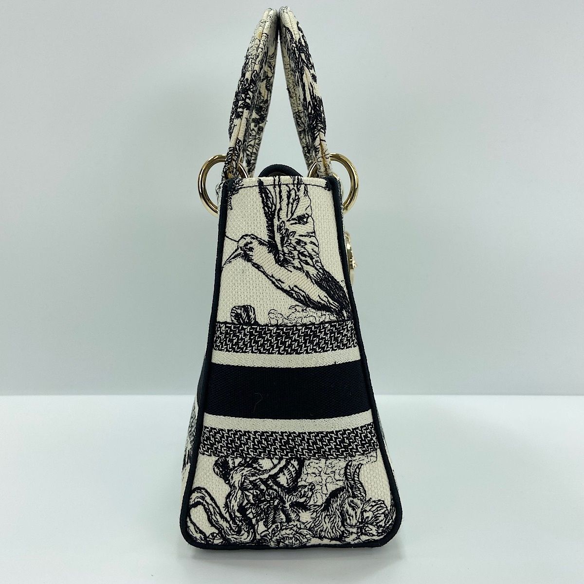Dior Handbag Lady Embroidery 2-Way