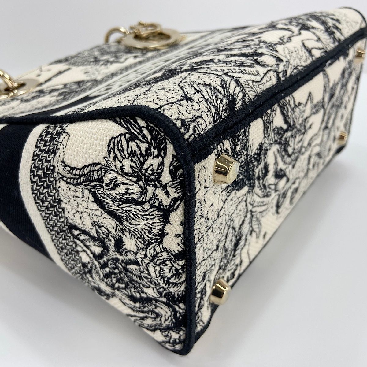 Dior Handbag Lady Embroidery 2-Way