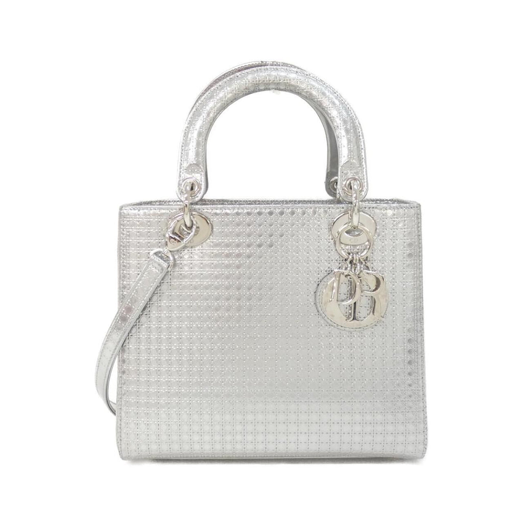 Dior Lady Bag Handbag Silver
