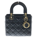 Dior Abc My Lady Small Black Handbag