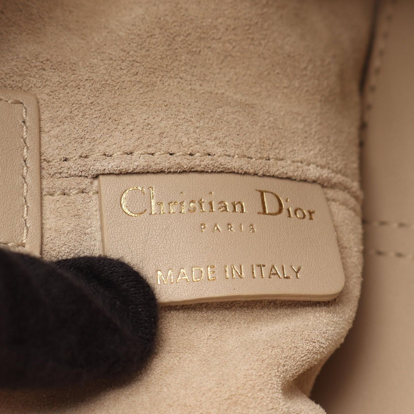 Dior Handbag Toujours Bag Small Beige Leather