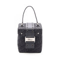 Dior Handbag Street Chic Trotter Black Canvas Leather Vanity