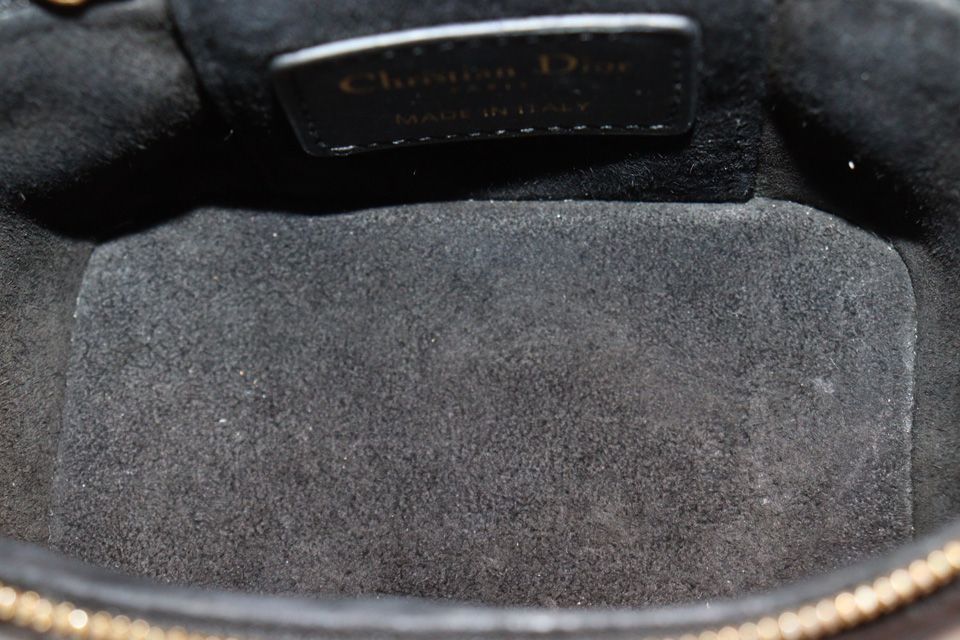 Dior Cannage Lambskin Shoulder Vanity Bag Handbag