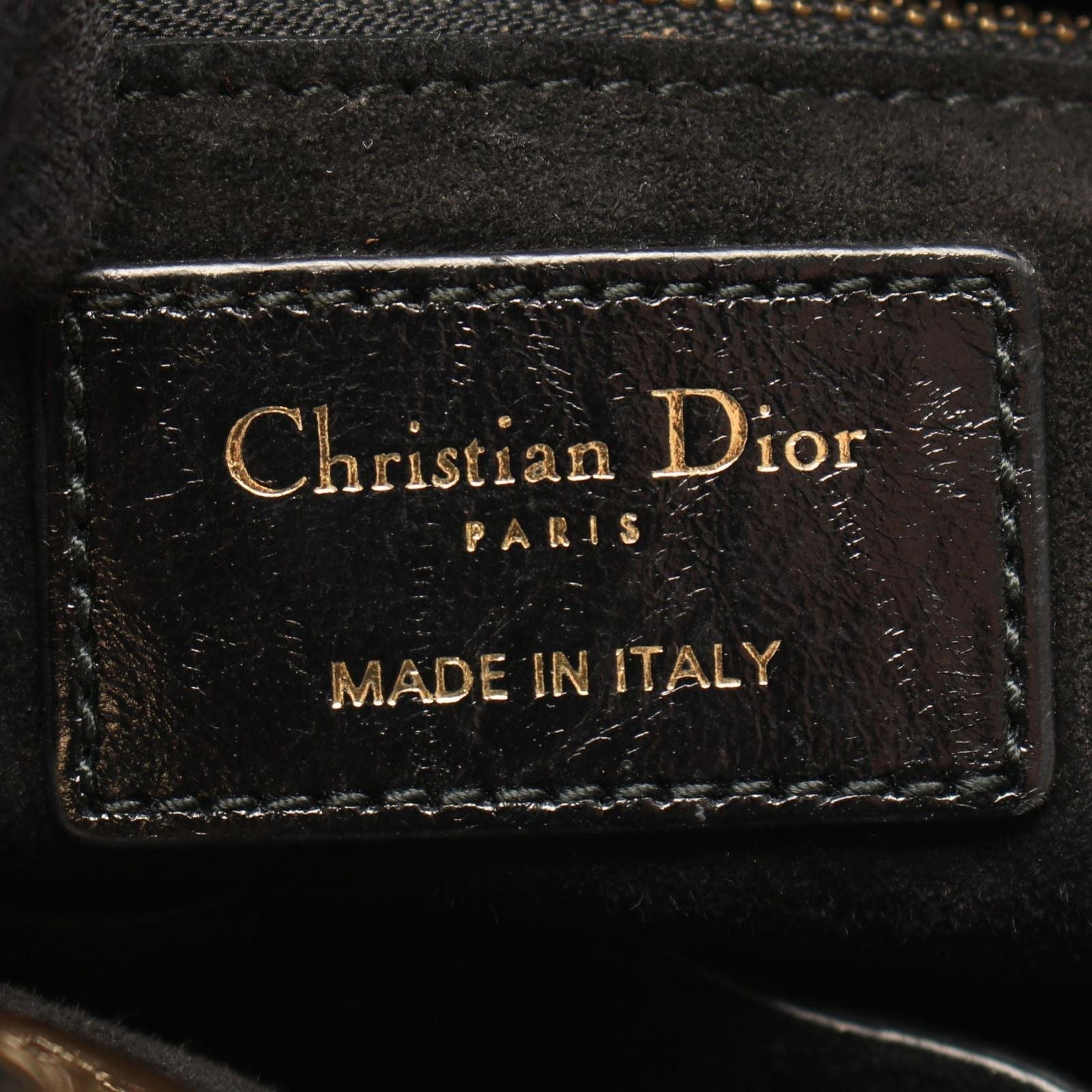 Dior Handbag Lady Dior Small Cannage 2-Way Black Leather Lady Dior Tote