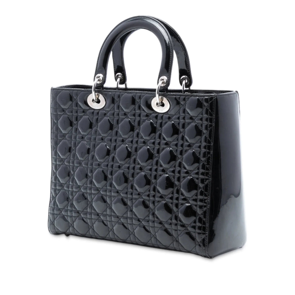 Dior Lady Dior Cannage Black Handbag Style 2