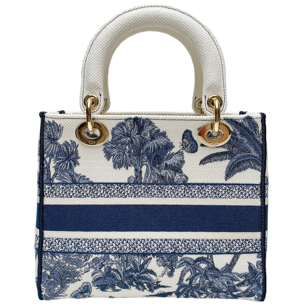 Dior Lady Dior Lou Canvas Handbag