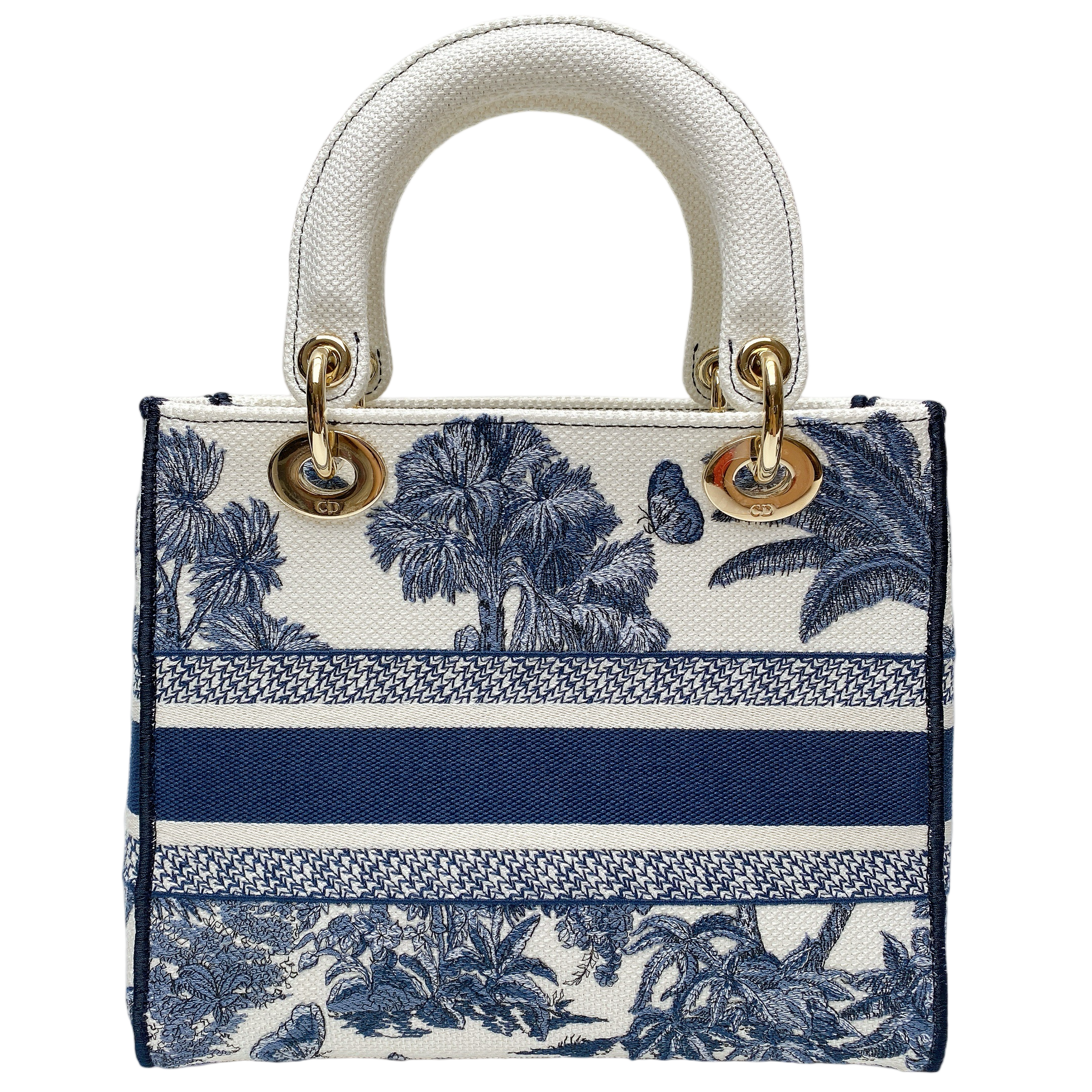 Dior Lady Dior Lou Canvas Handbag