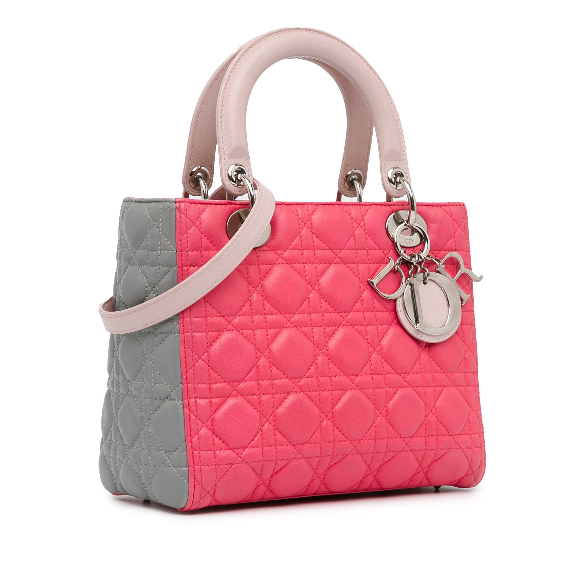 Dior Lady Dior Cannage Pink Handbag