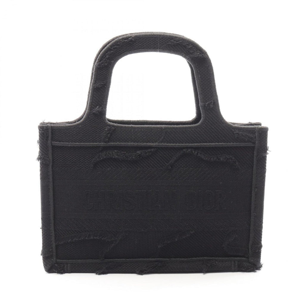 Dior Handbag Book Tote Mini Black Canvas