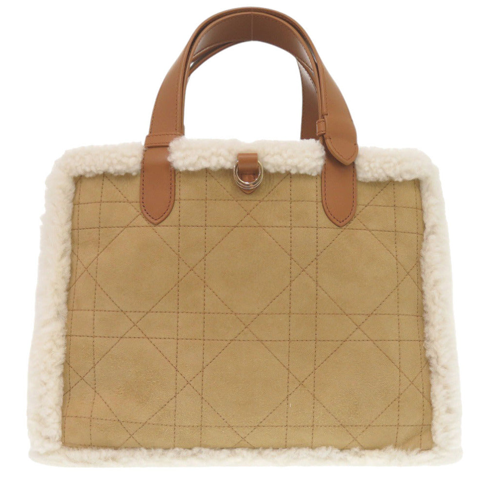Dior Handbag Mouton, Leather Brown Dior Toujours Macrocannage with pouch Women