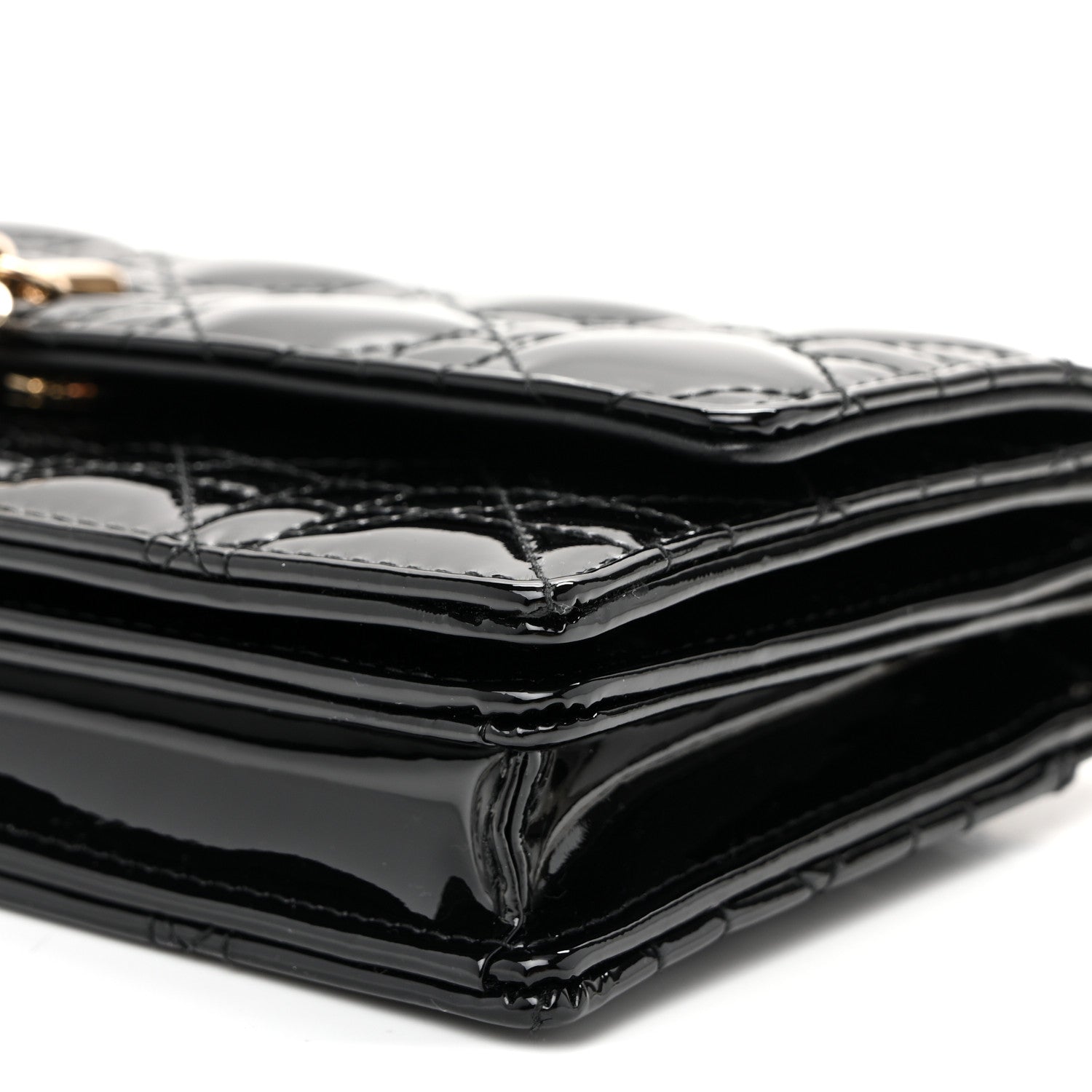 Patent Cannage Mini My Dior Bag Black