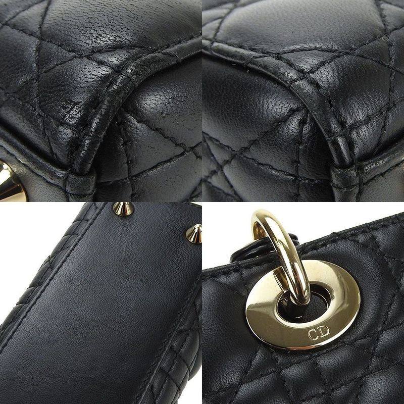 Christian Dior 2way Handbag Shoulder Lady Cannage My Abc Small