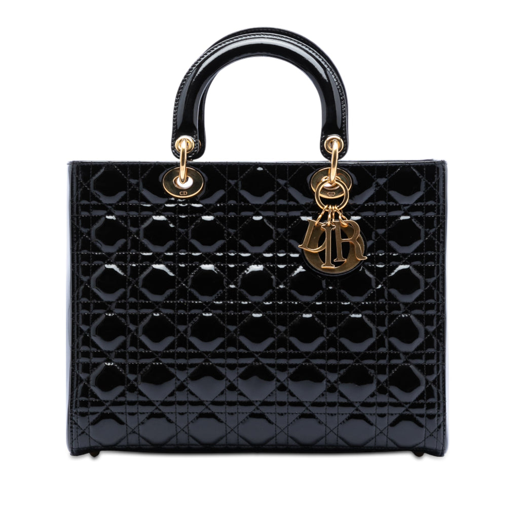 Dior Lady Dior Cannage Black Handbag Style 7