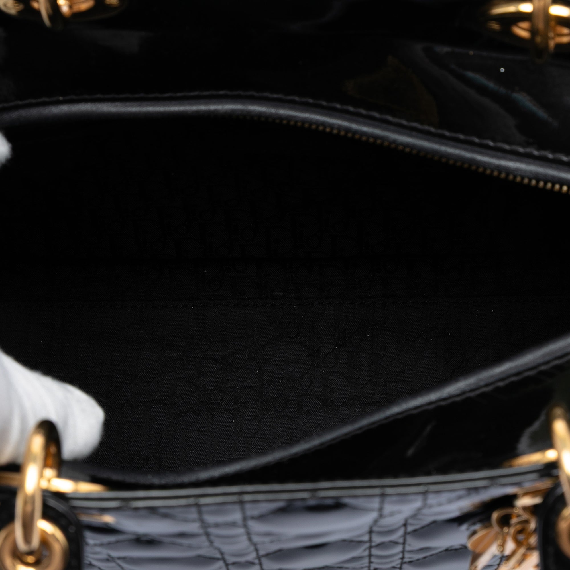 Dior Lady Dior Cannage Black Handbag Style 7