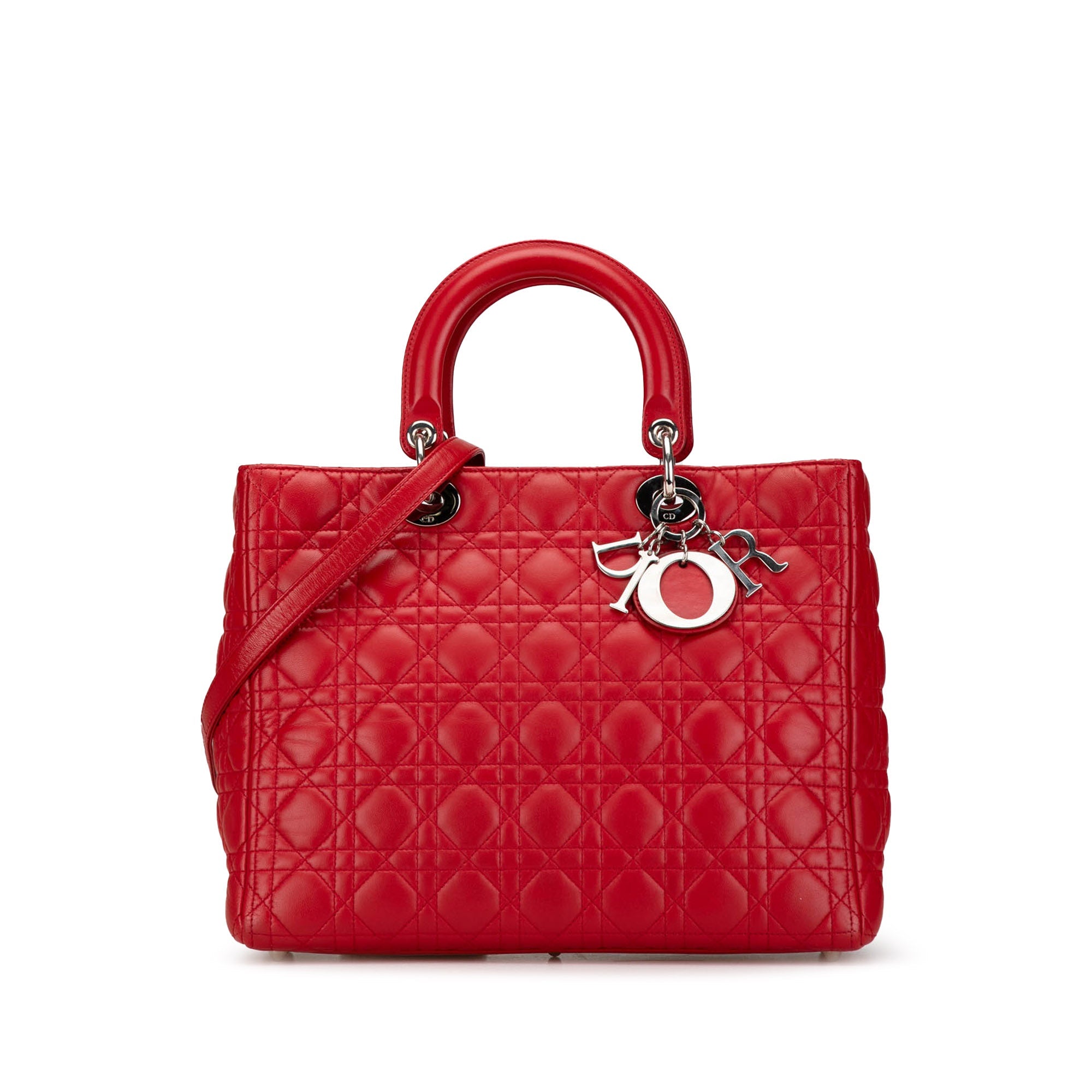 Dior Lady Dior Leather Handbag