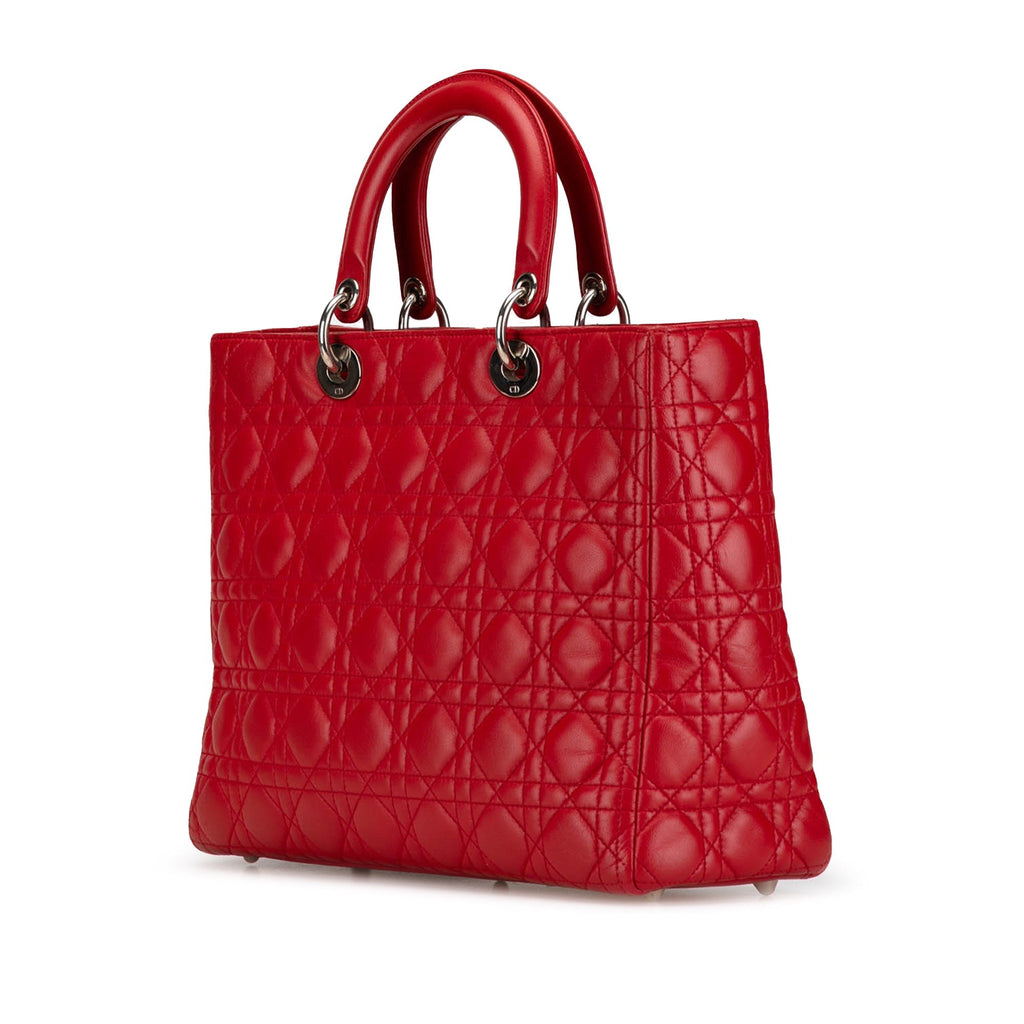 Dior Lady Dior Leather Handbag