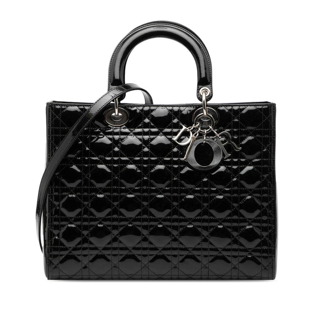 Dior Lady Dior Cannage Black Handbag Style 3