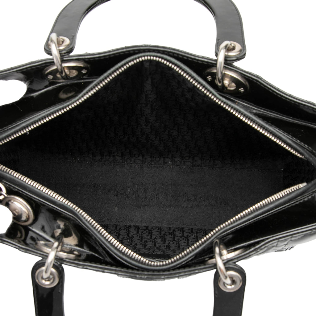 Dior Lady Dior Cannage Black Handbag Style 3