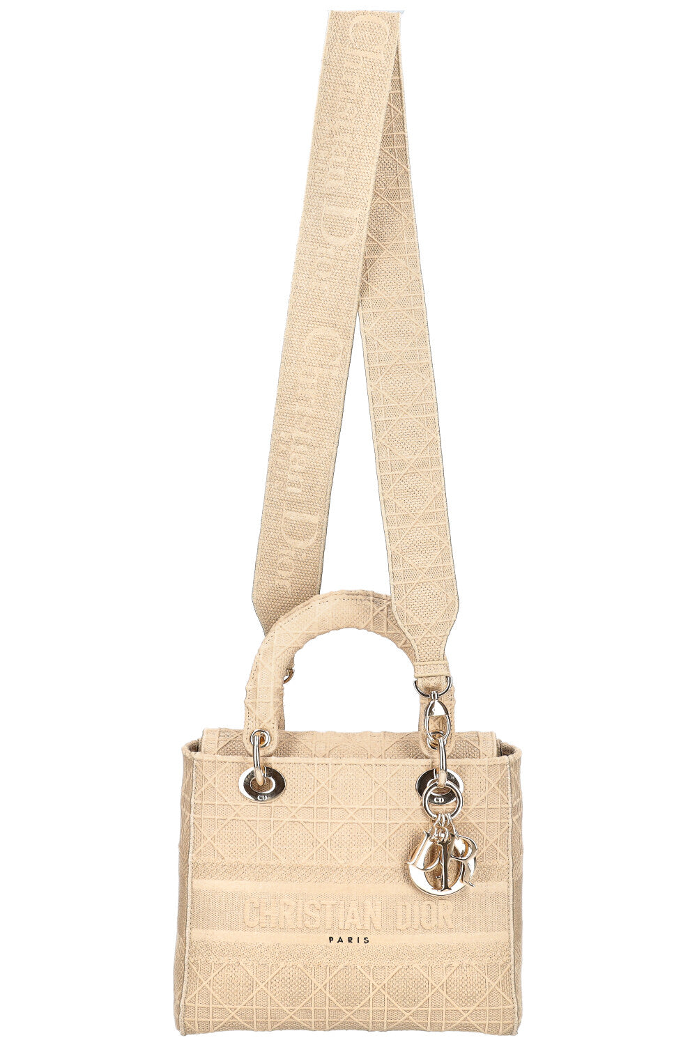 Dior Lady Dior Canvas Handbag