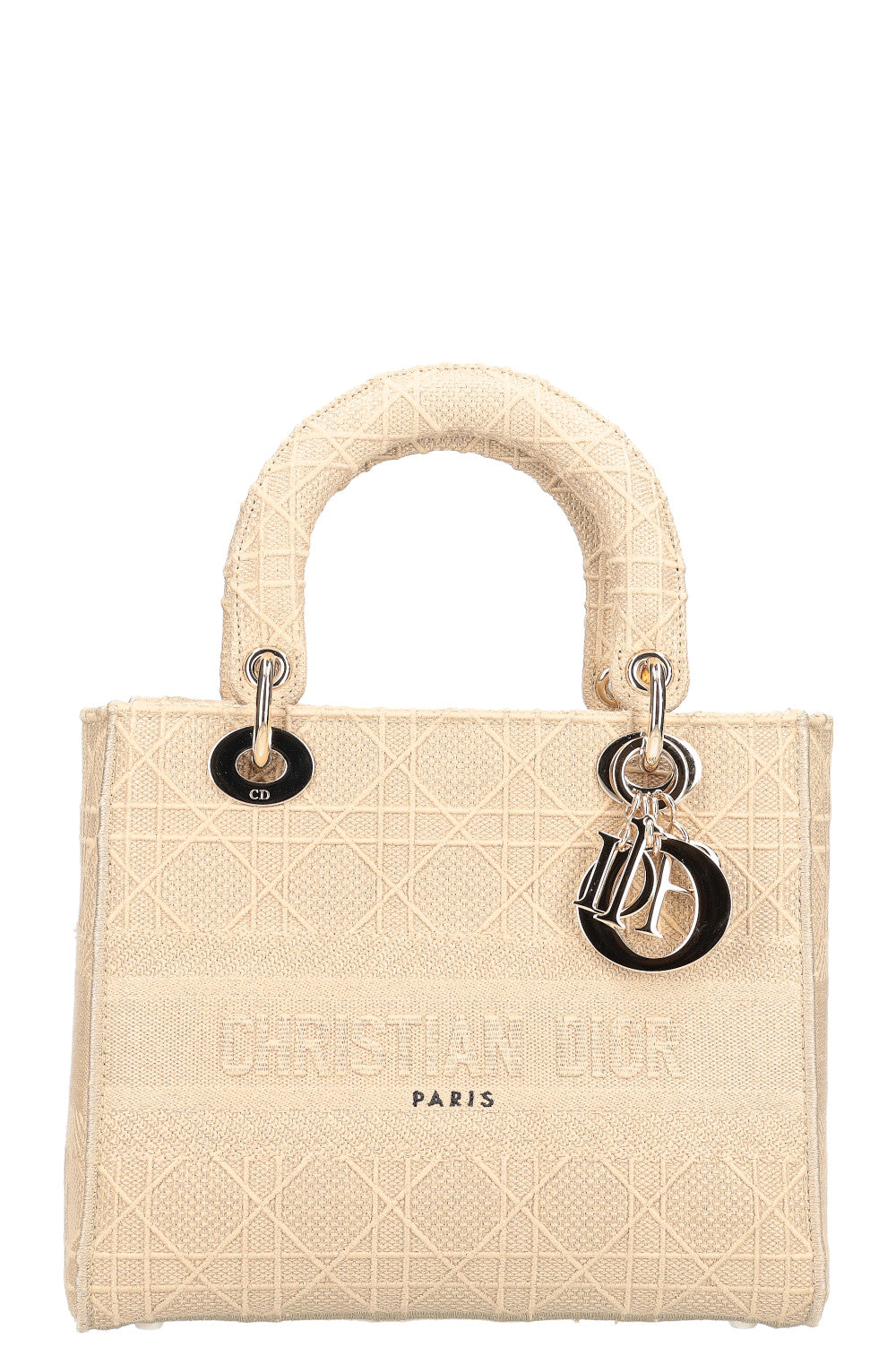 Dior Lady Dior Canvas Handbag