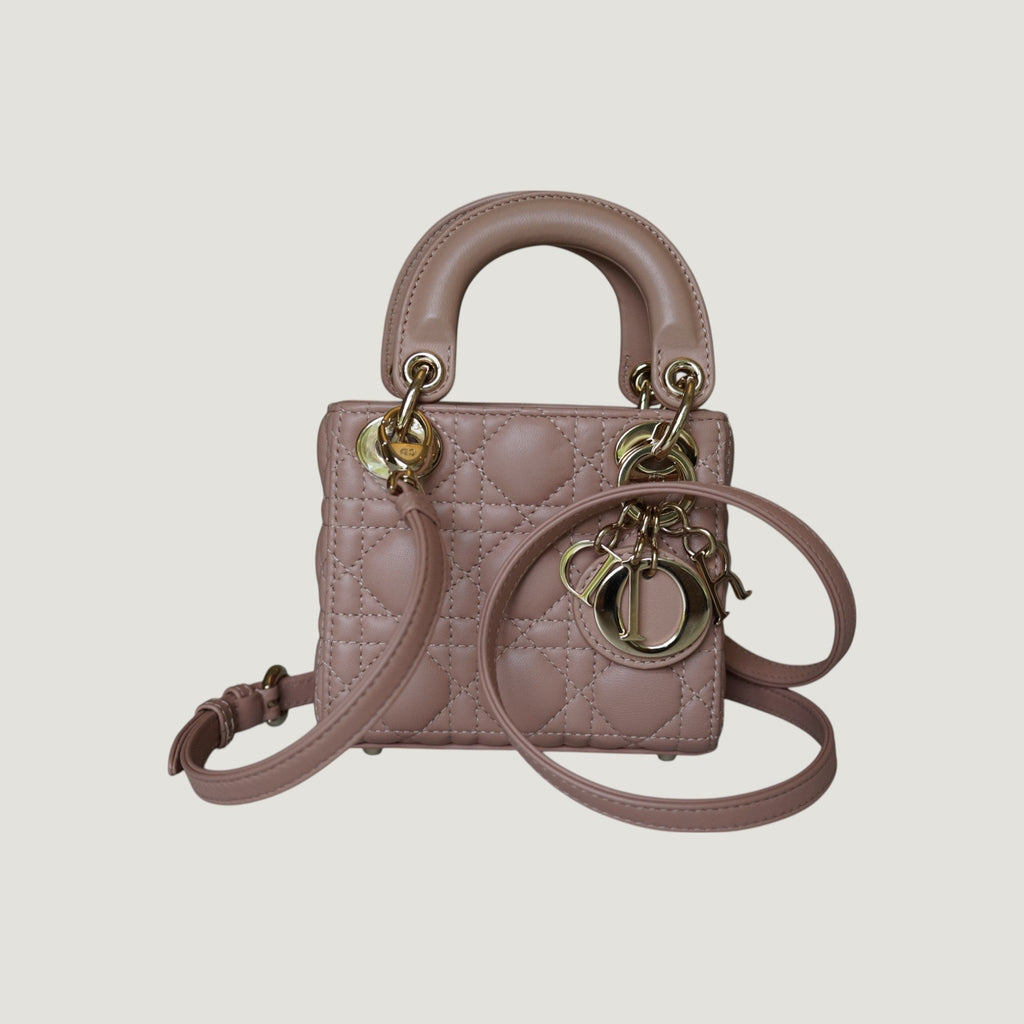Dior Lady Dior Leather Handbag Handbag