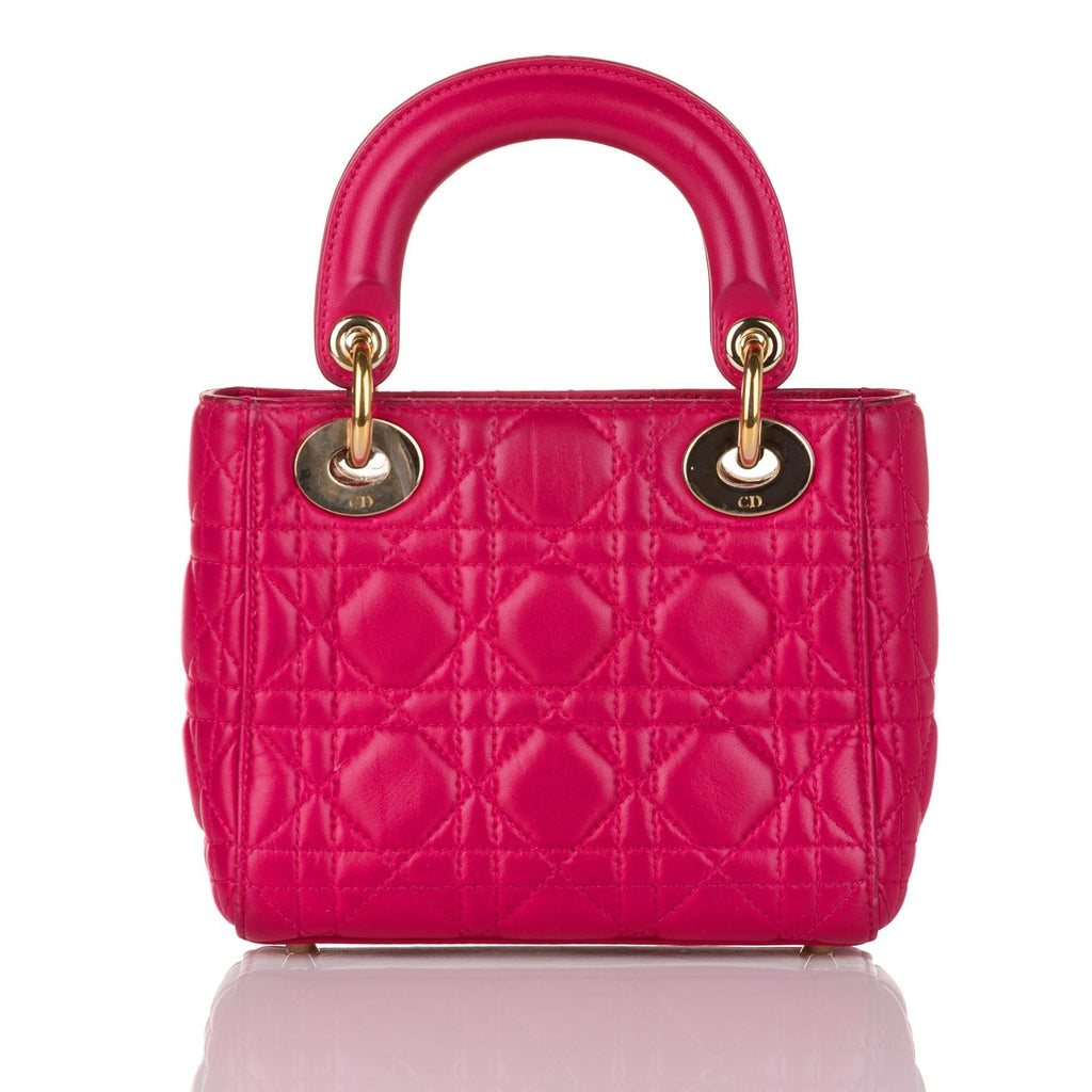Dior Cannage Dior Lambskin Leather Satchel (SHG-32440)