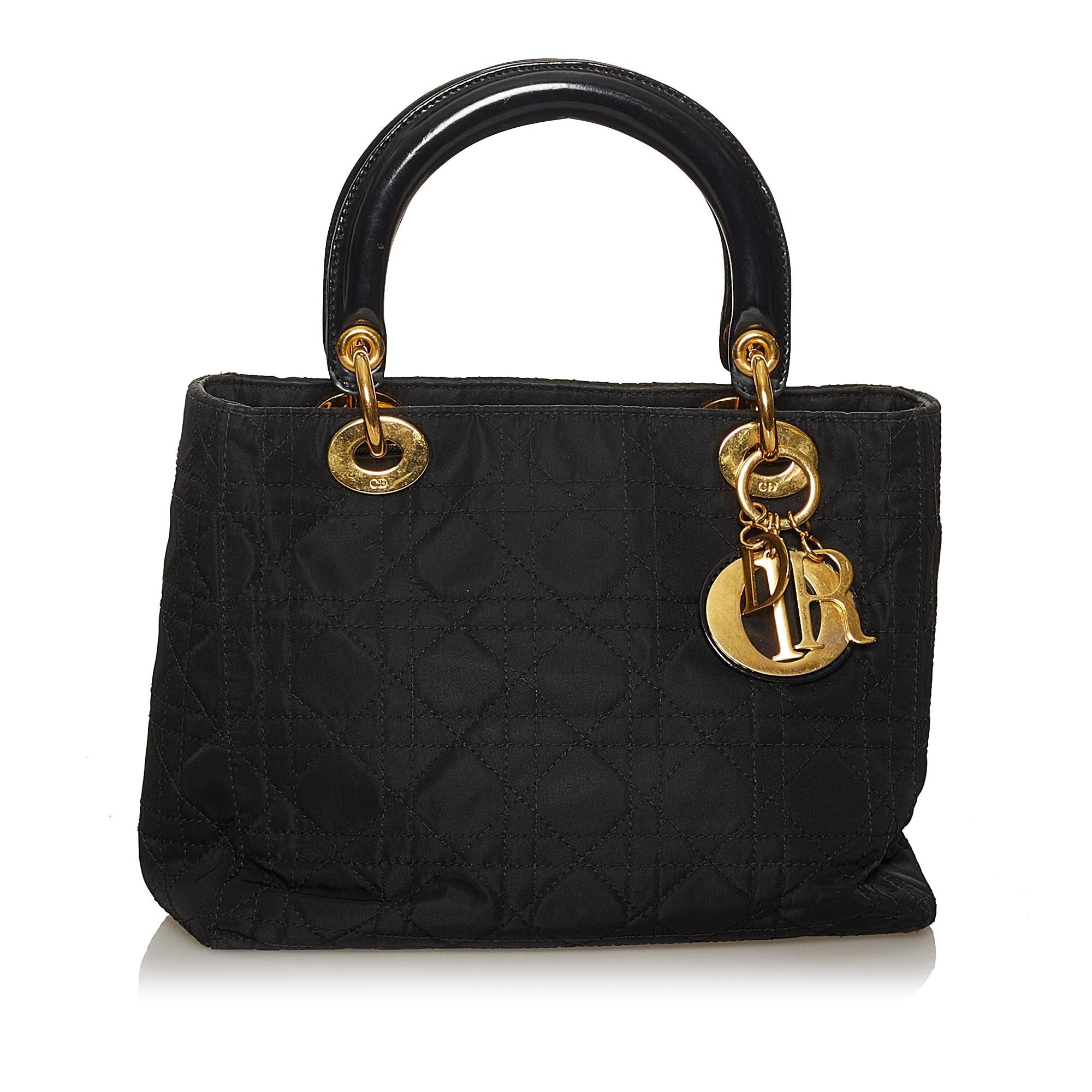 Dior Cannage Dior Nylon Handbag (SHG-28838)