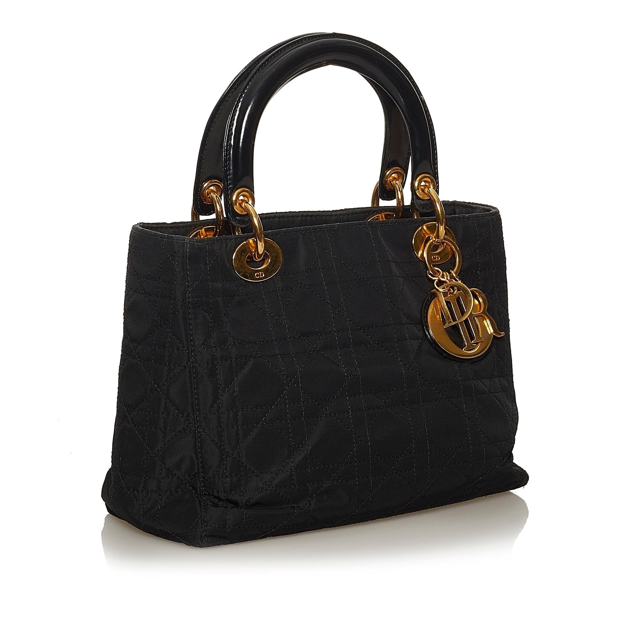 Dior Cannage Dior Nylon Handbag (SHG-28838)