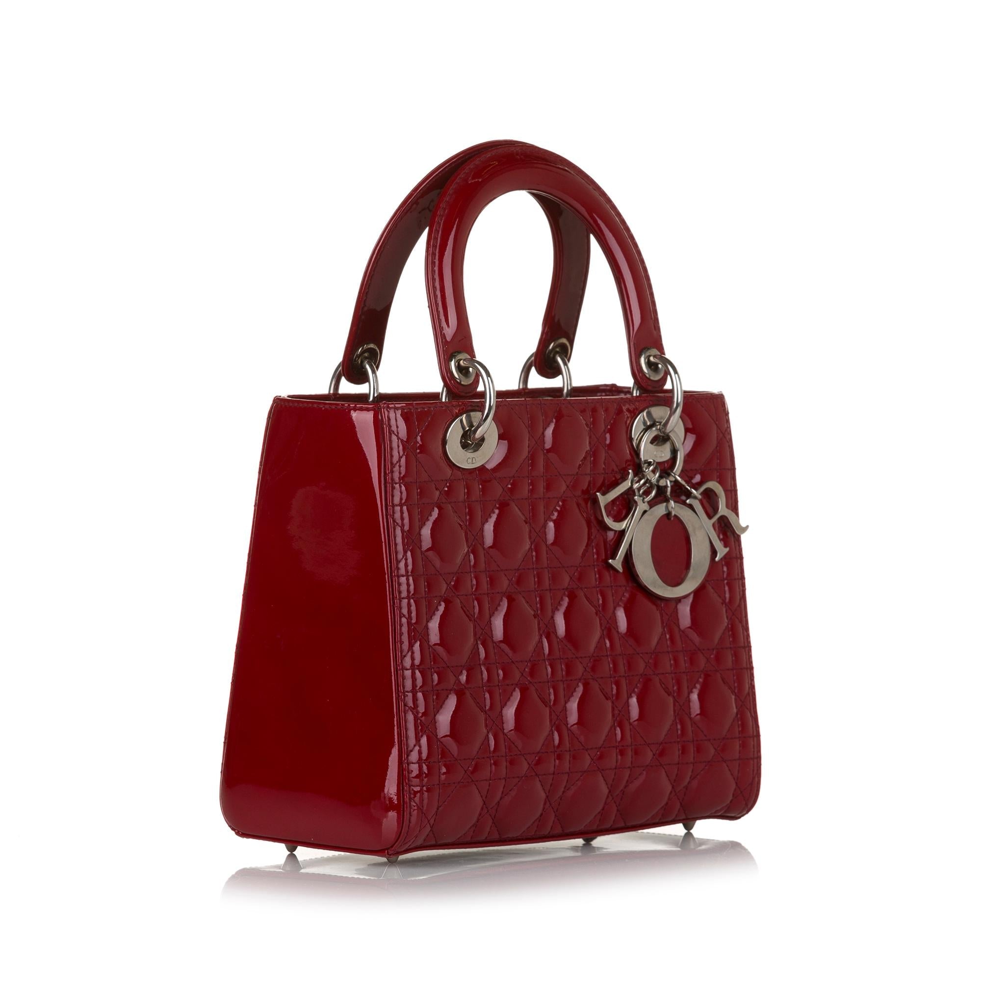 Dior Lady Dior Leather Mini Handbag