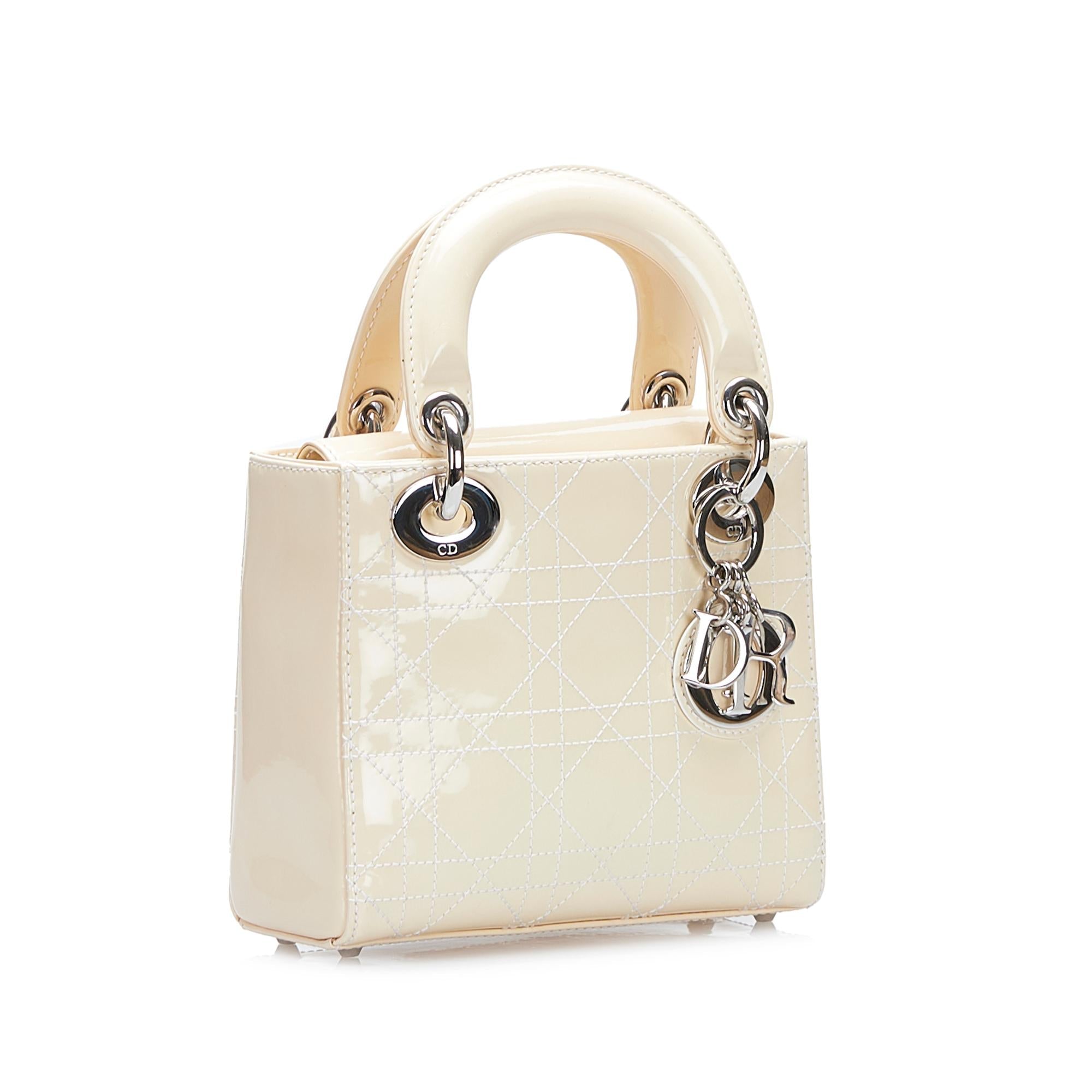 Dior Lady Dior Leather Mini Handbag
