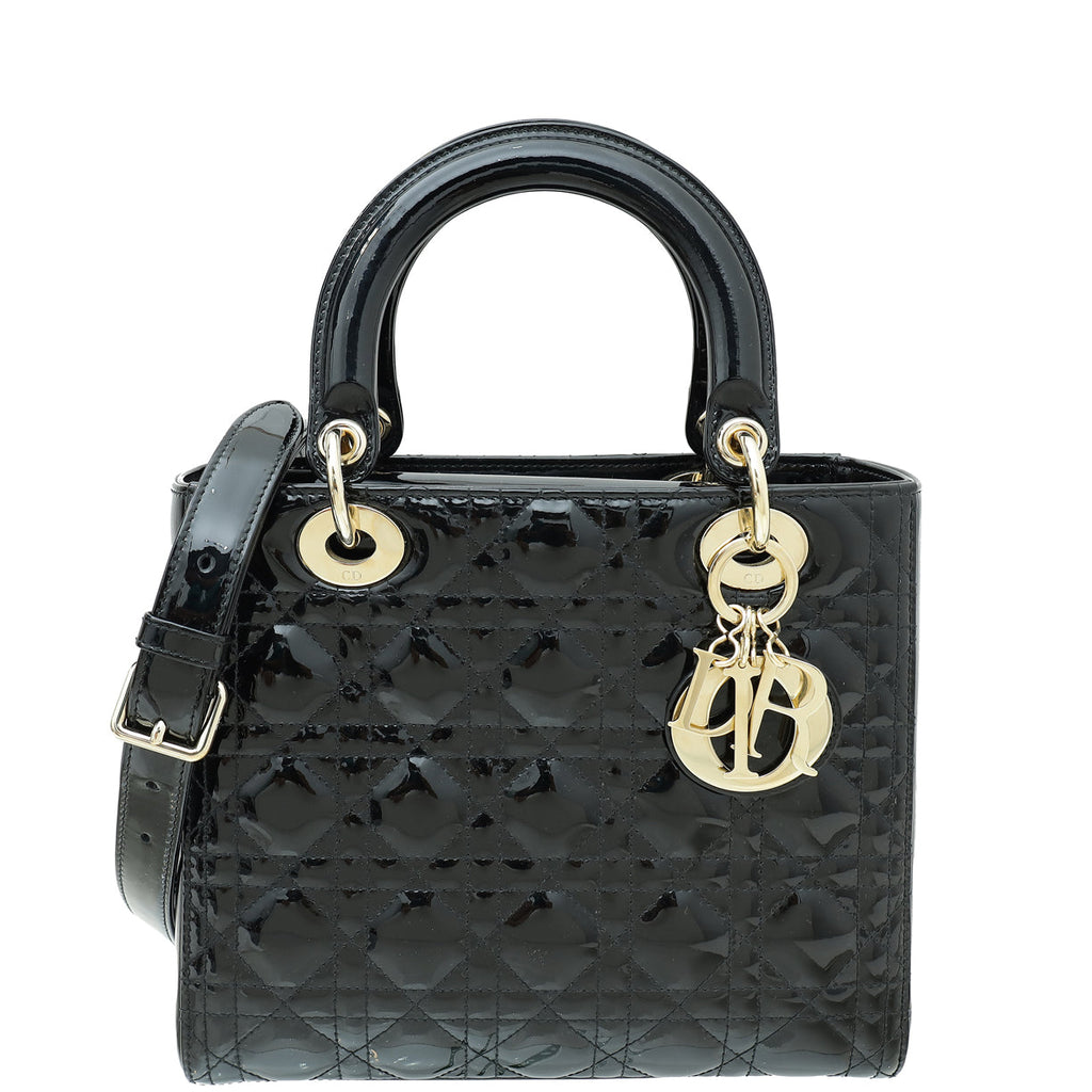 Dior Lady Dior Leather Handbag Style 39