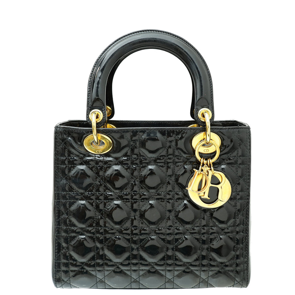 Dior Lady Dior Leather Handbag Style 38