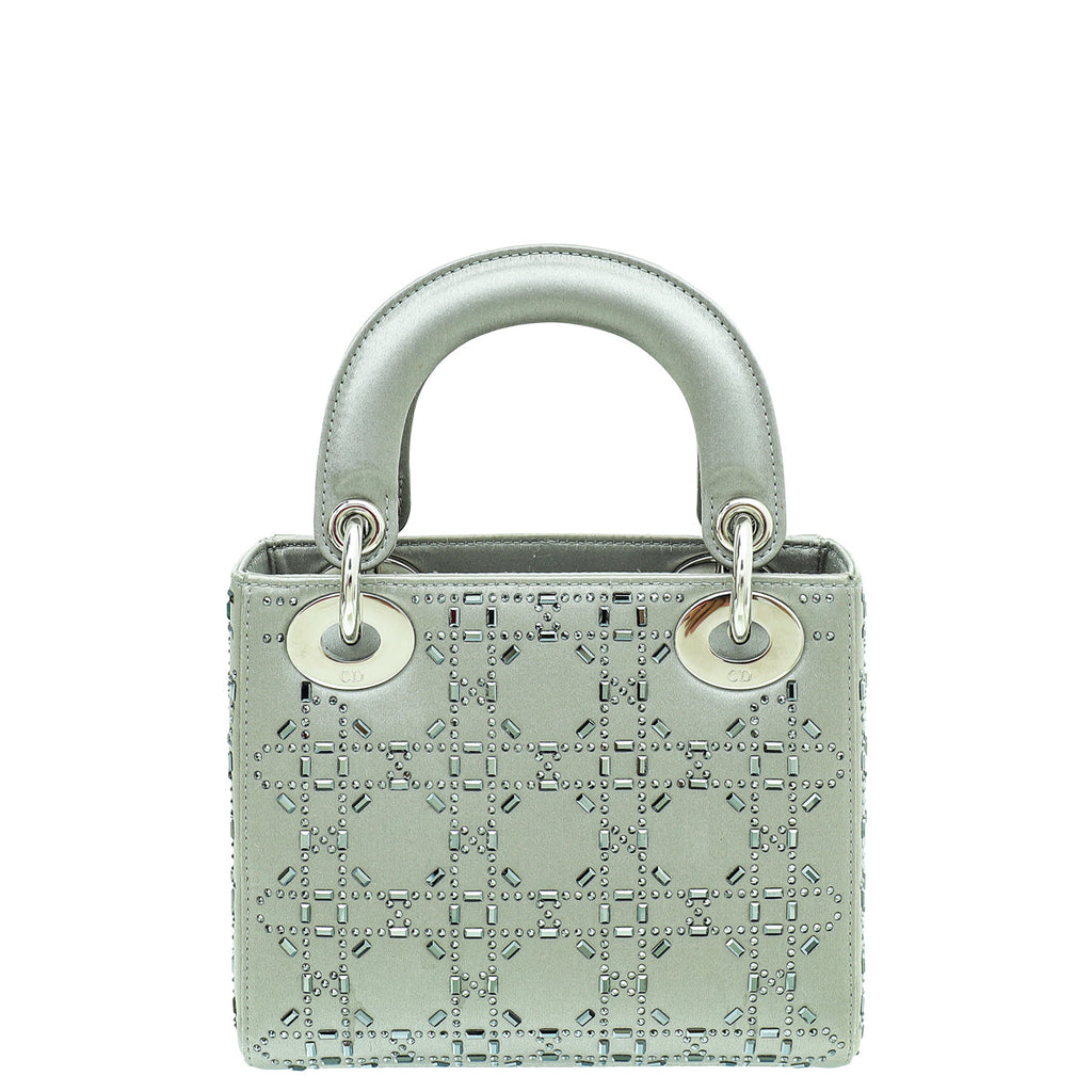Dior Lady Dior Cannage Grey Handbag