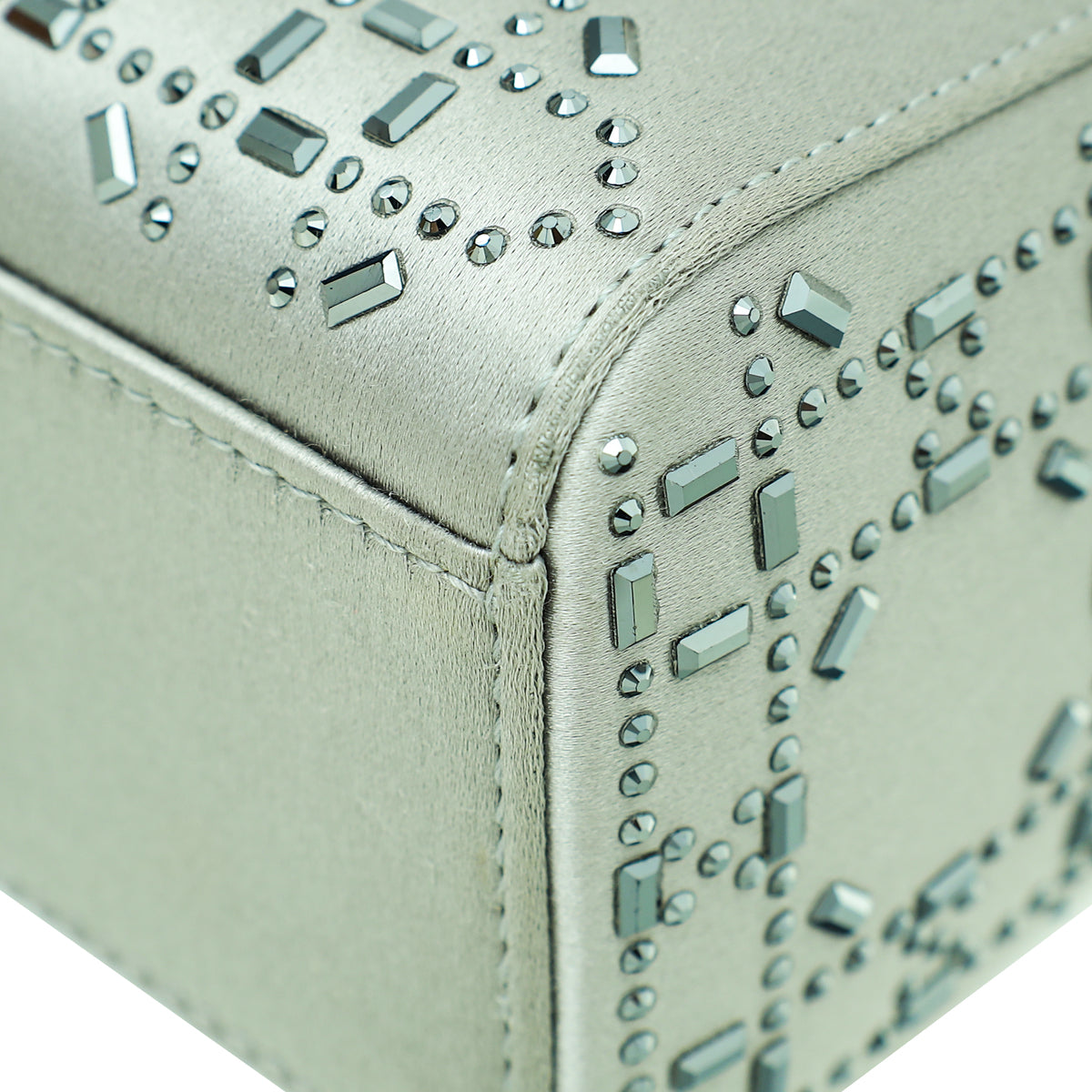 Dior Lady Dior Cannage Grey Handbag