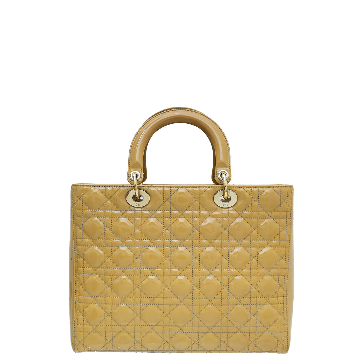 Dior Lady Dior Leather Handbag Beige