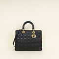 Dior Lady Dior Leather Handbag Style 94