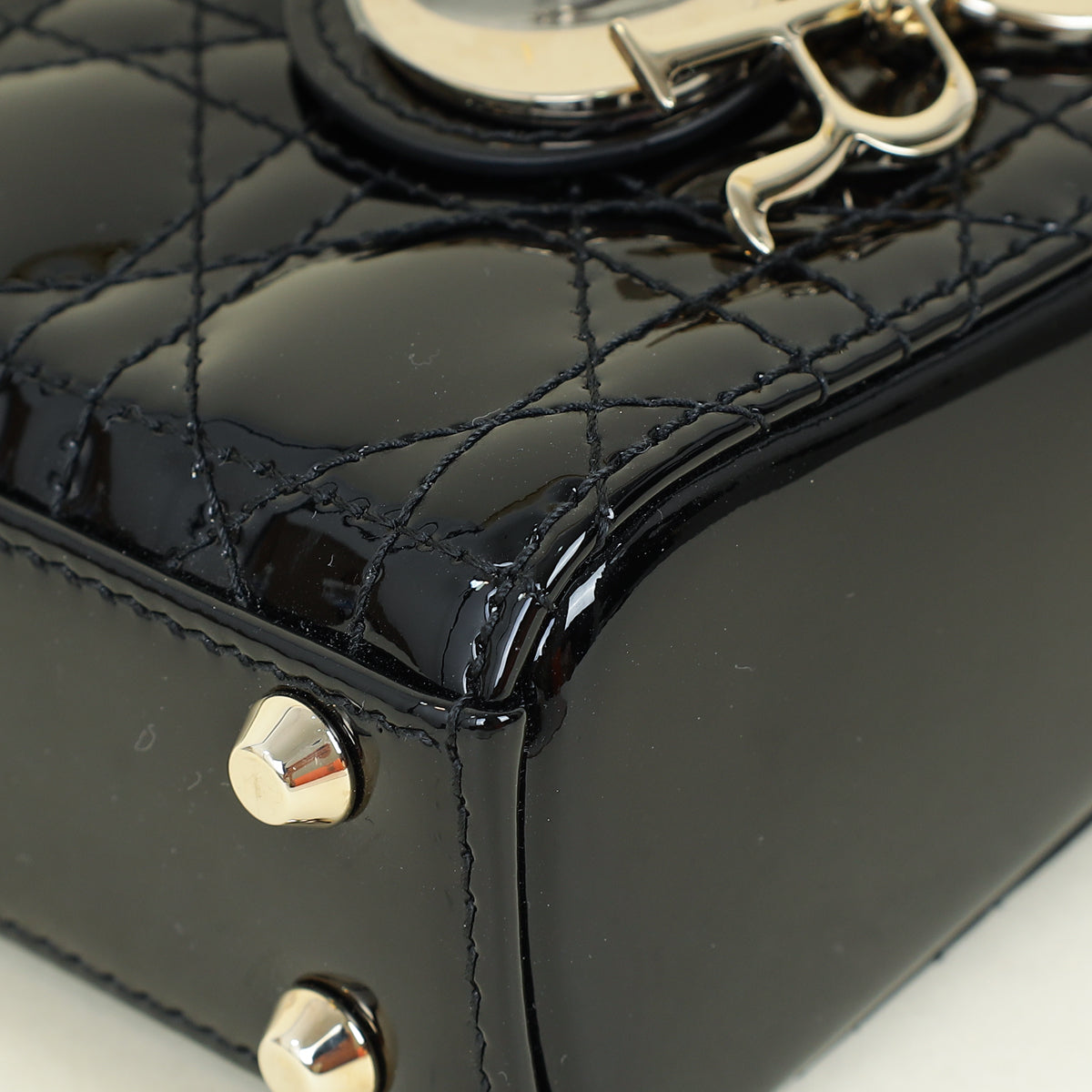 Dior Lady Dior Leather Handbag Style 114