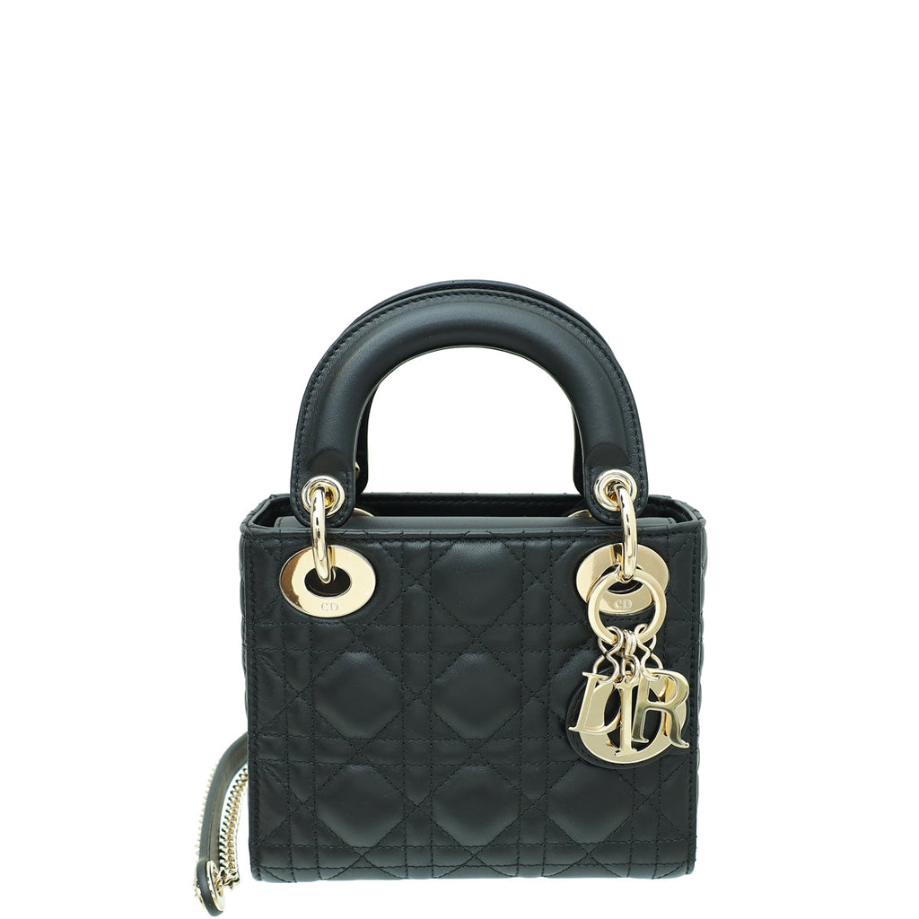 Dior Lady Dior Leather Handbag Style 35