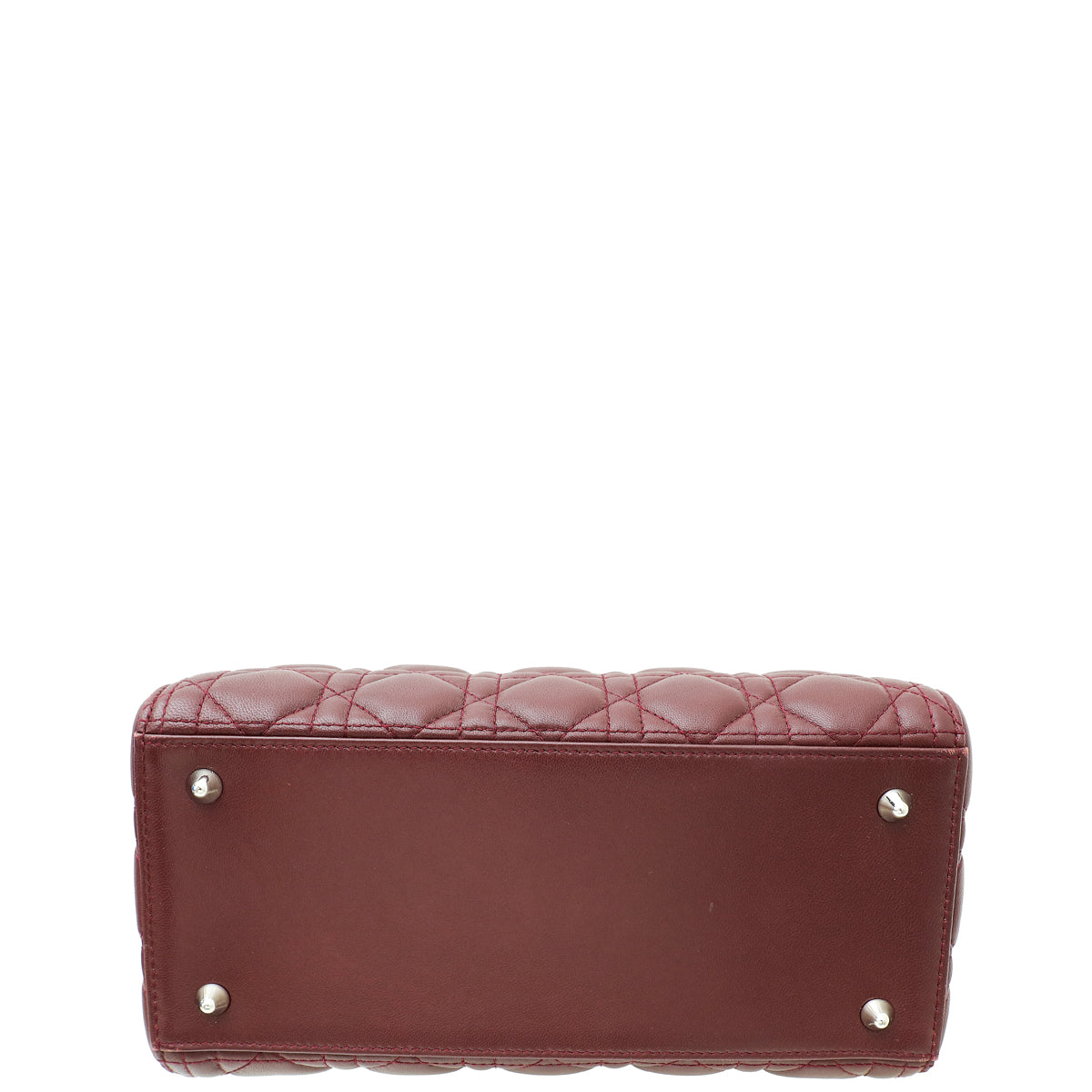 Dior Lady Dior Burgundy Handbag Burgundy