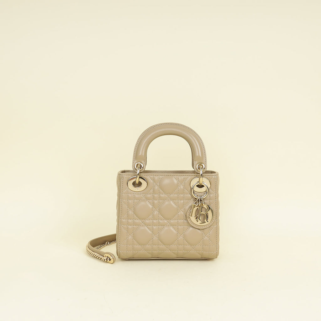 Dior Lady Dior Leather Handbag Style 93