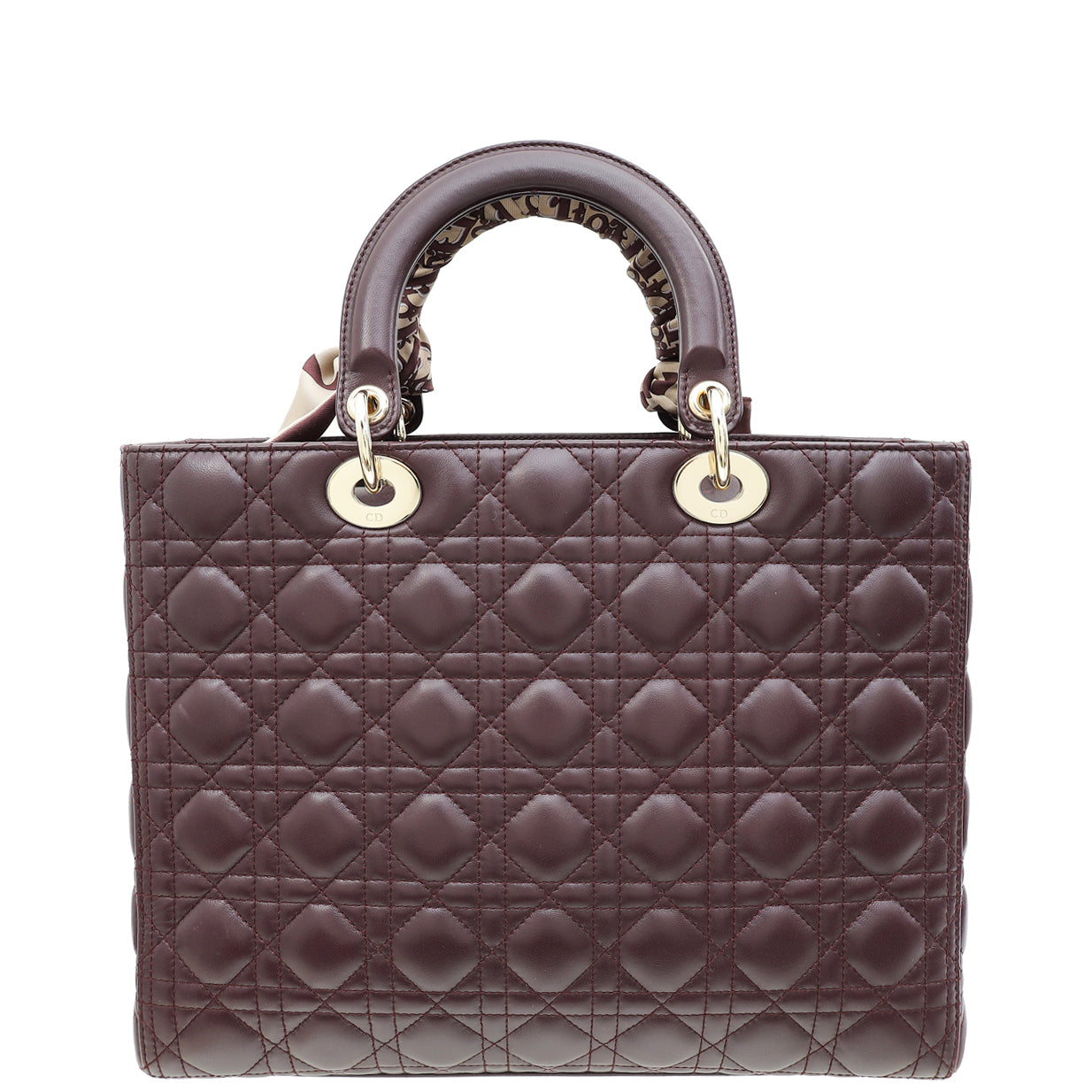 Dior Lady Dior Burgundy Handbag Style 2