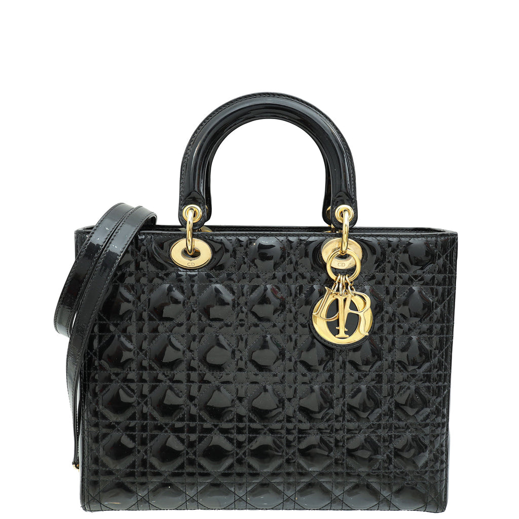 Dior Lady Dior Leather Handbag Style 63