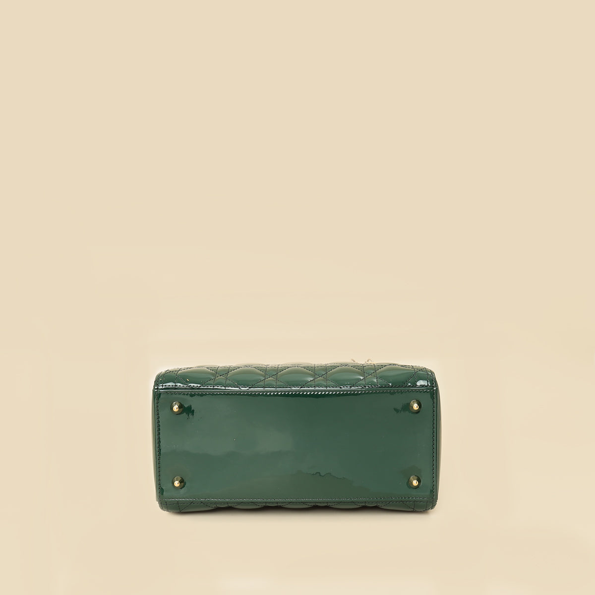 Dior Lady Dior Leather Handbag Green