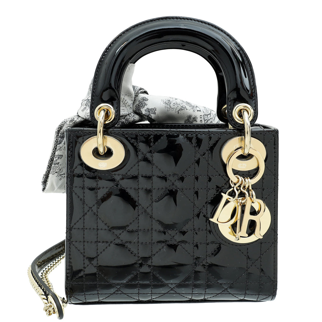 Dior Lady Dior Leather Handbag Style 68