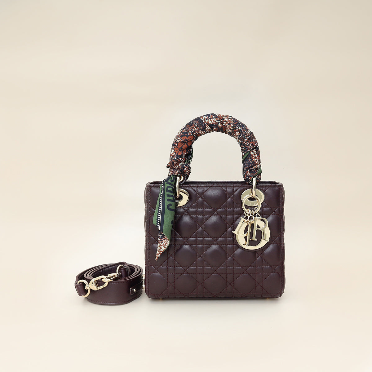 Dior Lady Dior Leather Handbag Style 73