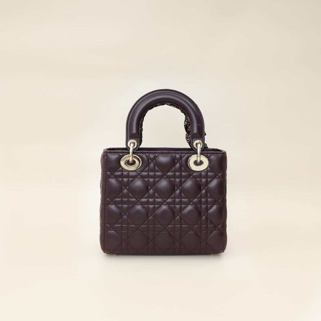 Dior Lady Dior Leather Handbag Style 73