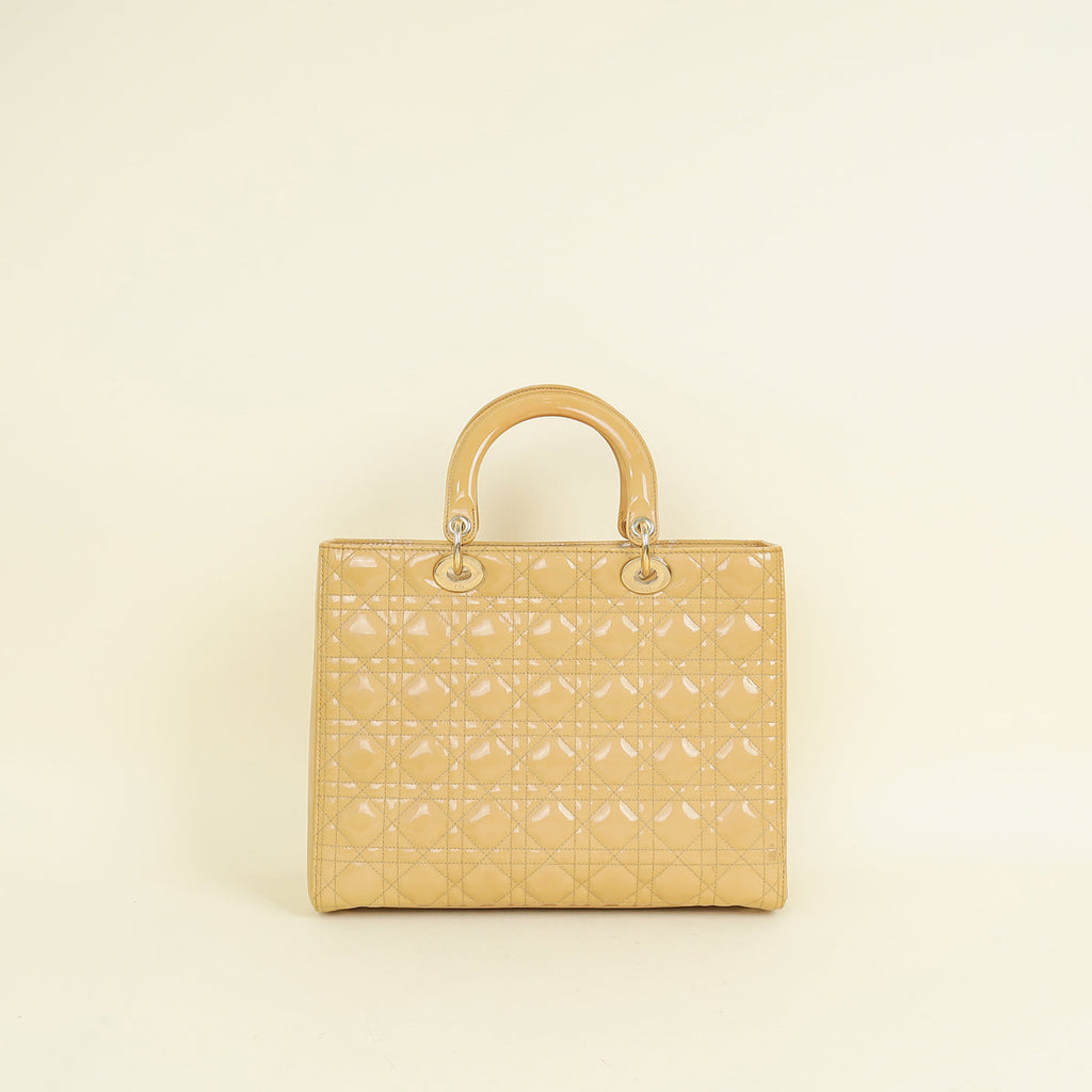 Dior Lady Dior Leather Handbag Style 110